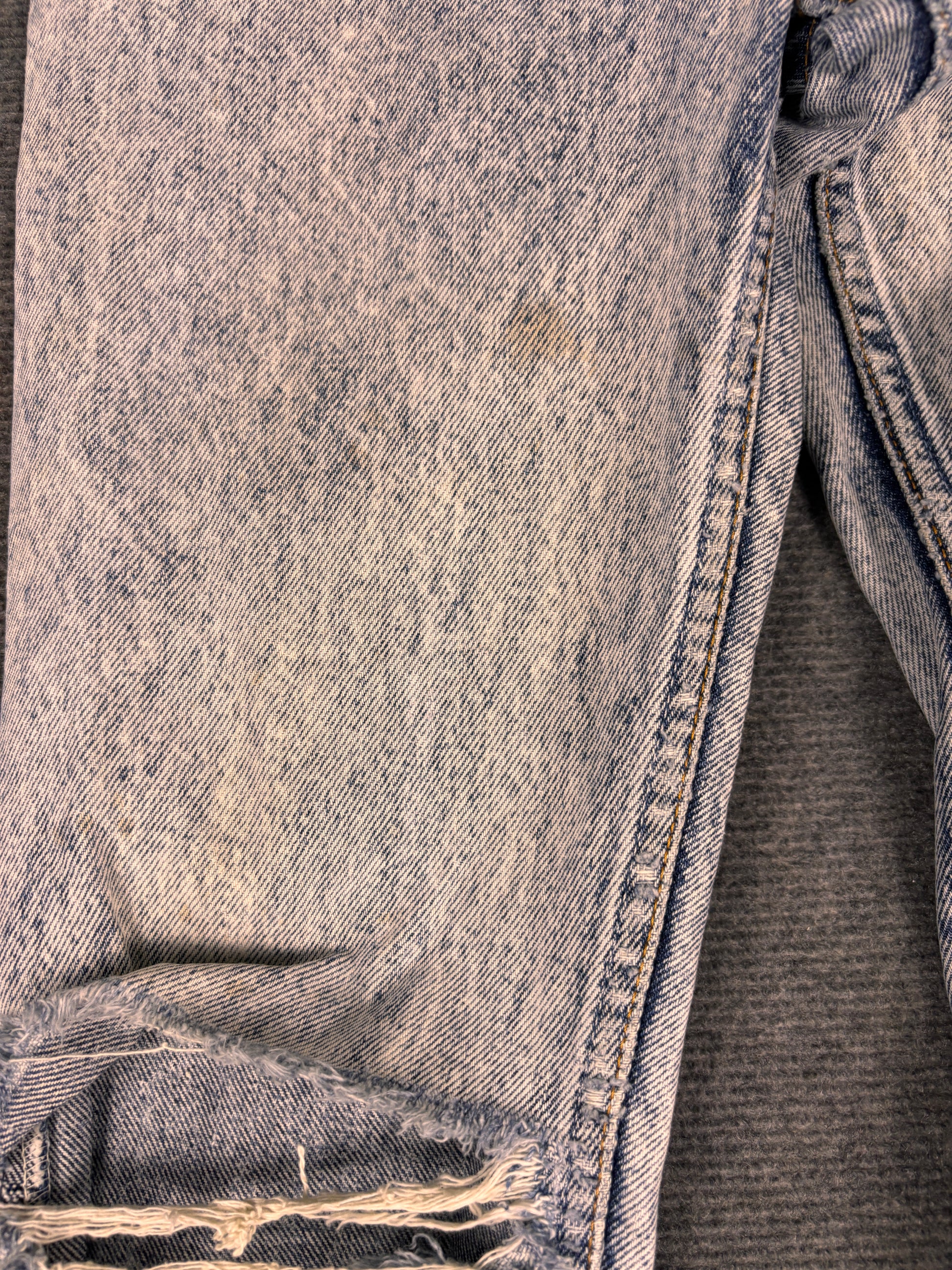 Vintage 90's Levi's Jeans Women's S Blue Acid Wash 255 Distressed Tears Tapered