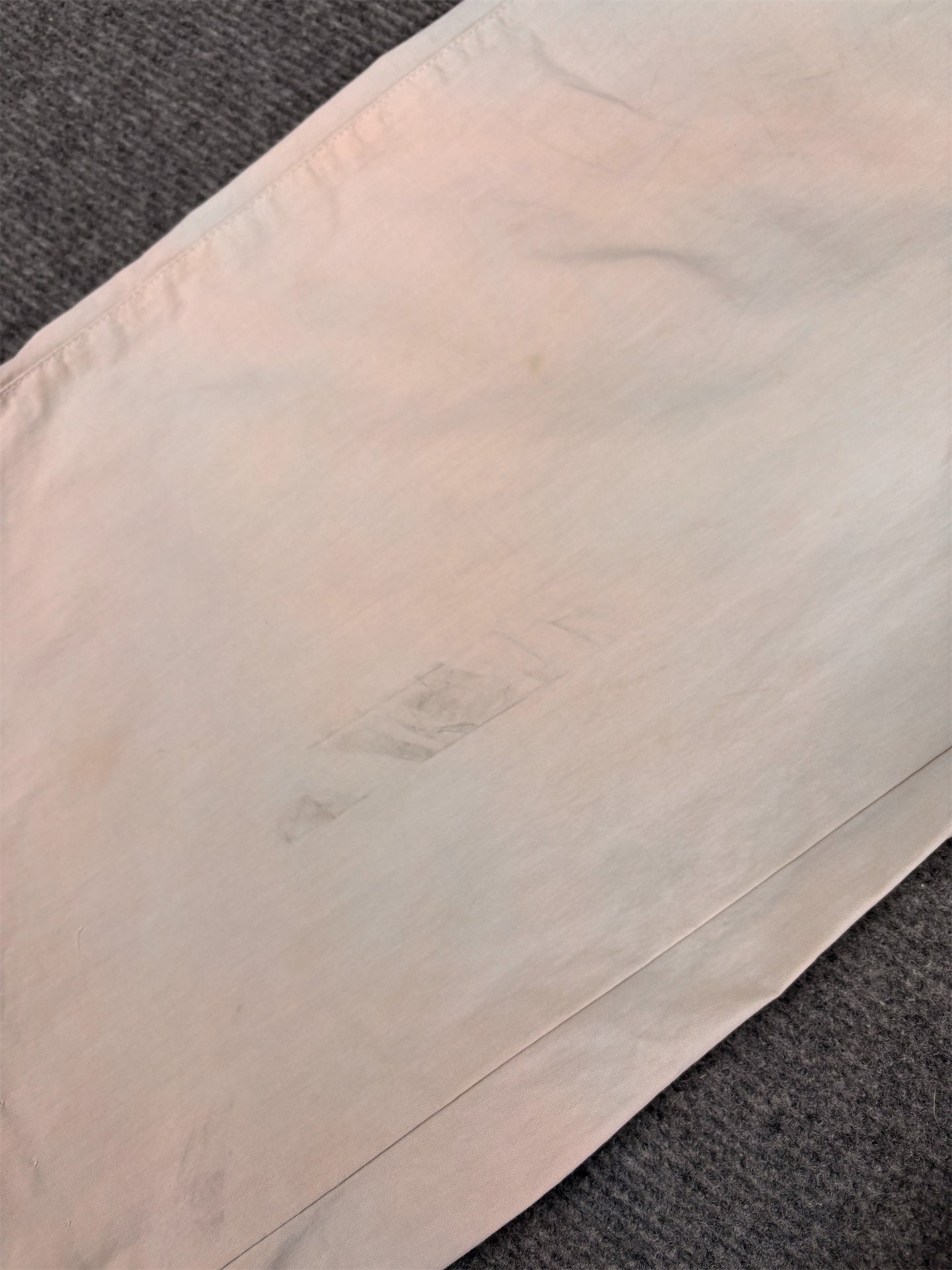 Women's Classic Nike Track Pants Size XS Beige Double Knee White Swoosh Flared Wide Leg