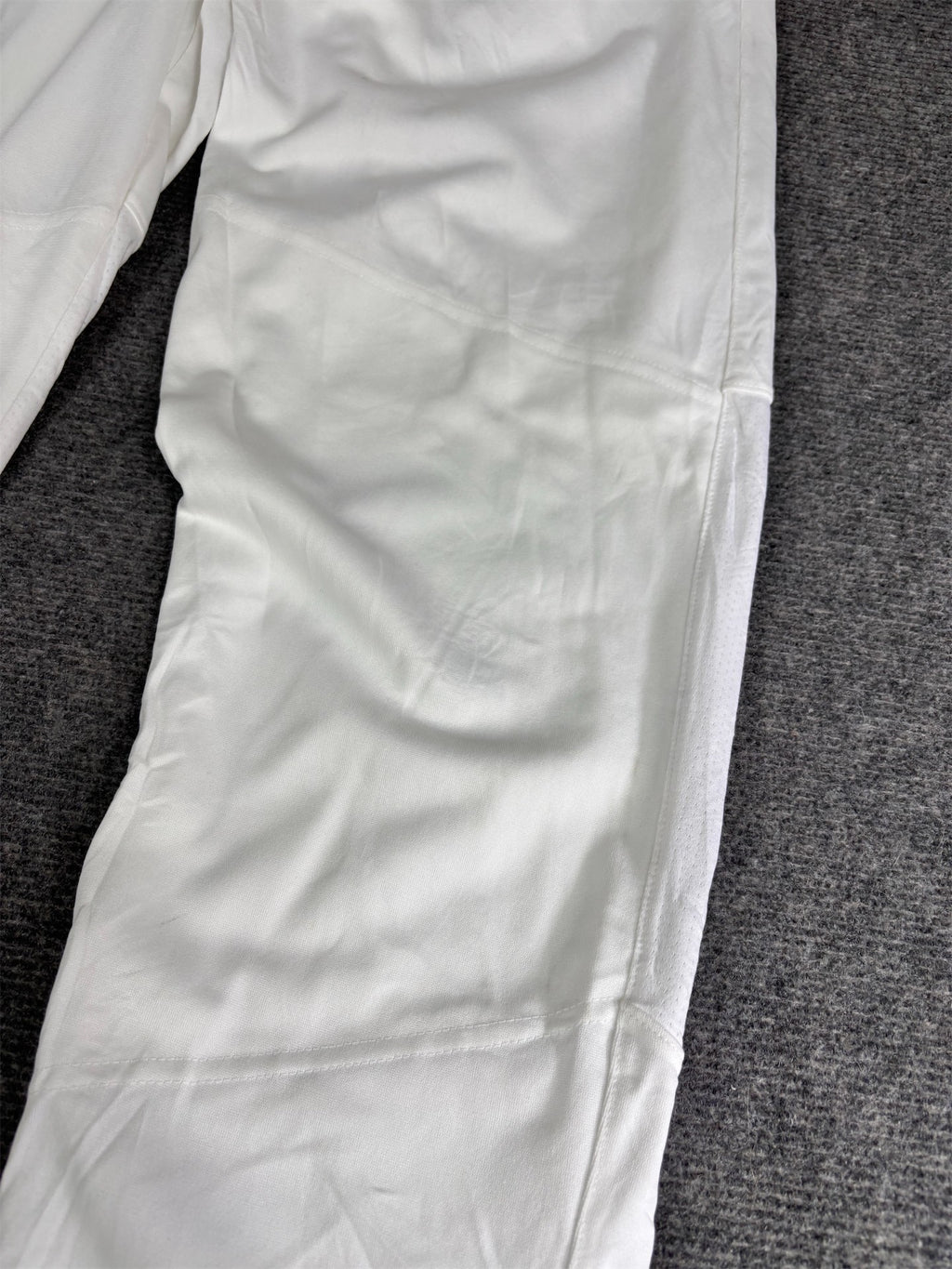 Nike Baseball Track Pants Men's M White Black Swoosh Tapered