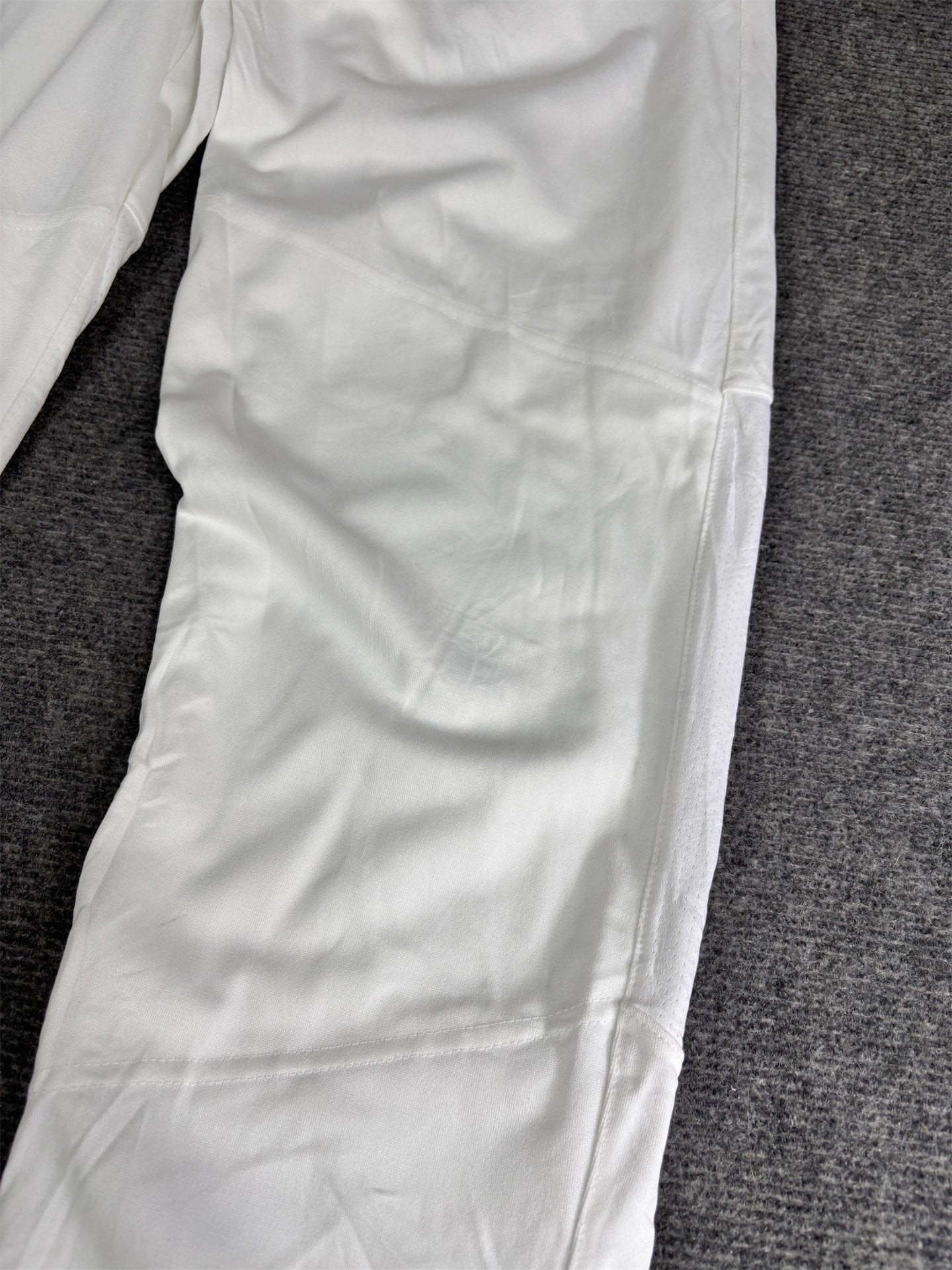 Nike Baseball Track Pants Men's M White Black Swoosh Tapered
