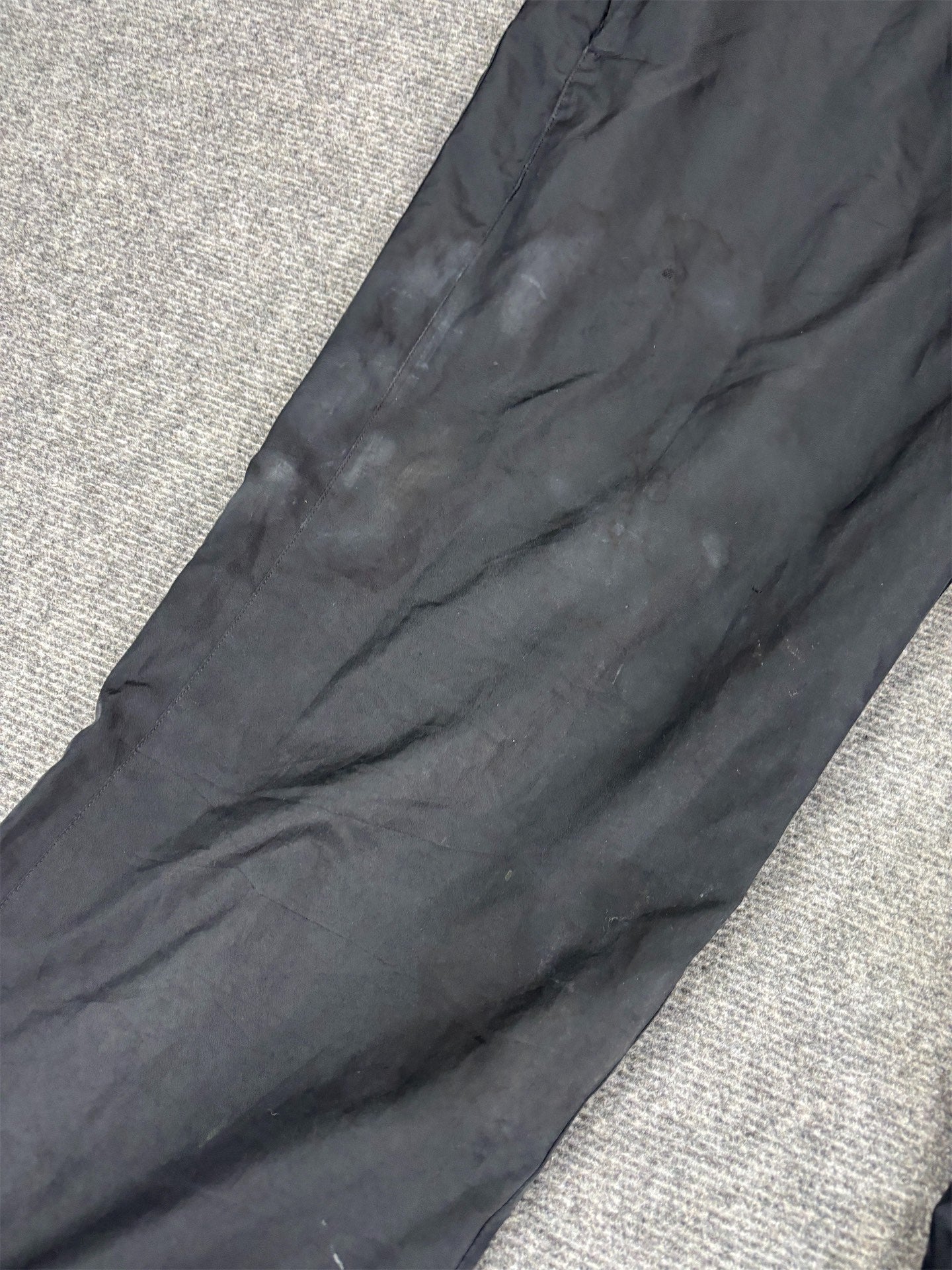 Modern Classic Nike Track Pants Men's M Black White Swoosh Cuffed Ankles Tapered