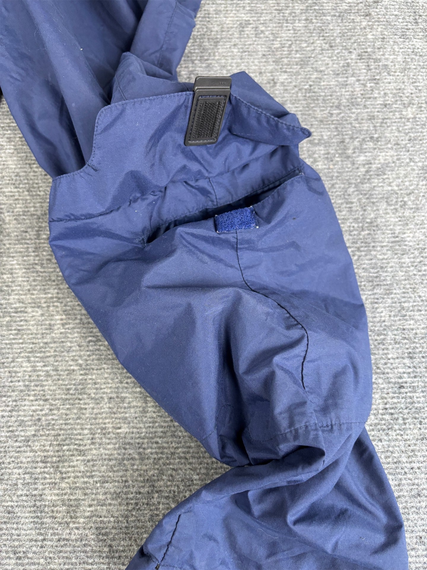 Vintage Y2K Nike Cargo Track Pants Men's XL Navy Blue Swoosh Rare Baggy Wide Leg