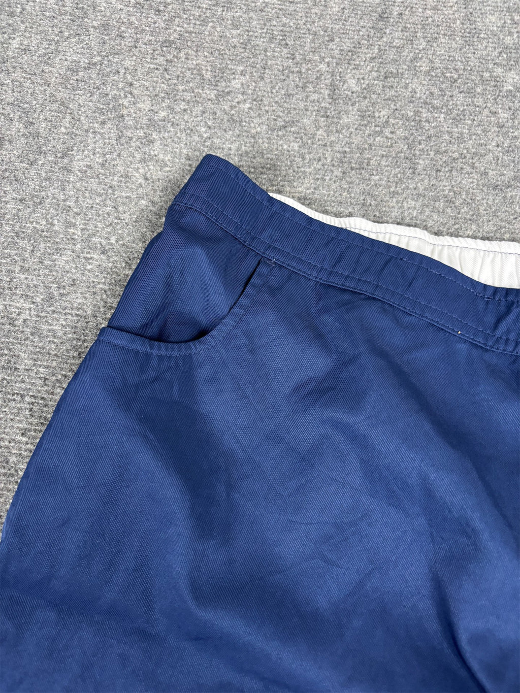 Vintage Nike 2000s Pants Women's M Navy White Wide Leg Ankle Zips