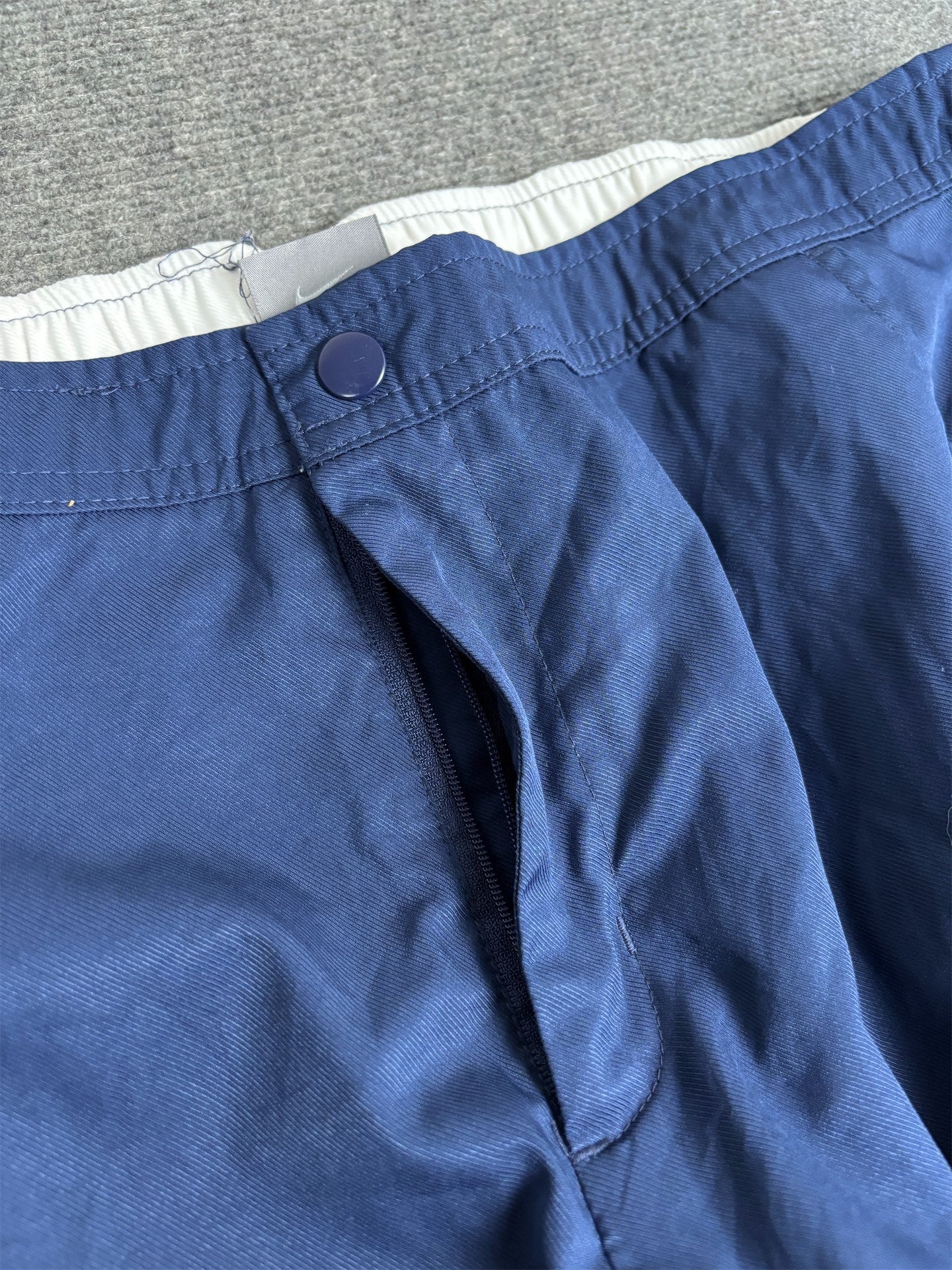 Vintage Nike 2000s Pants Women's M Navy White Wide Leg Ankle Zips