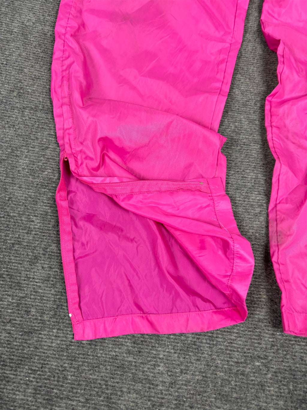 Vintage 80s Nike Track Pants Womens M Pink Nylon Windbreakers Rare Blue Tag