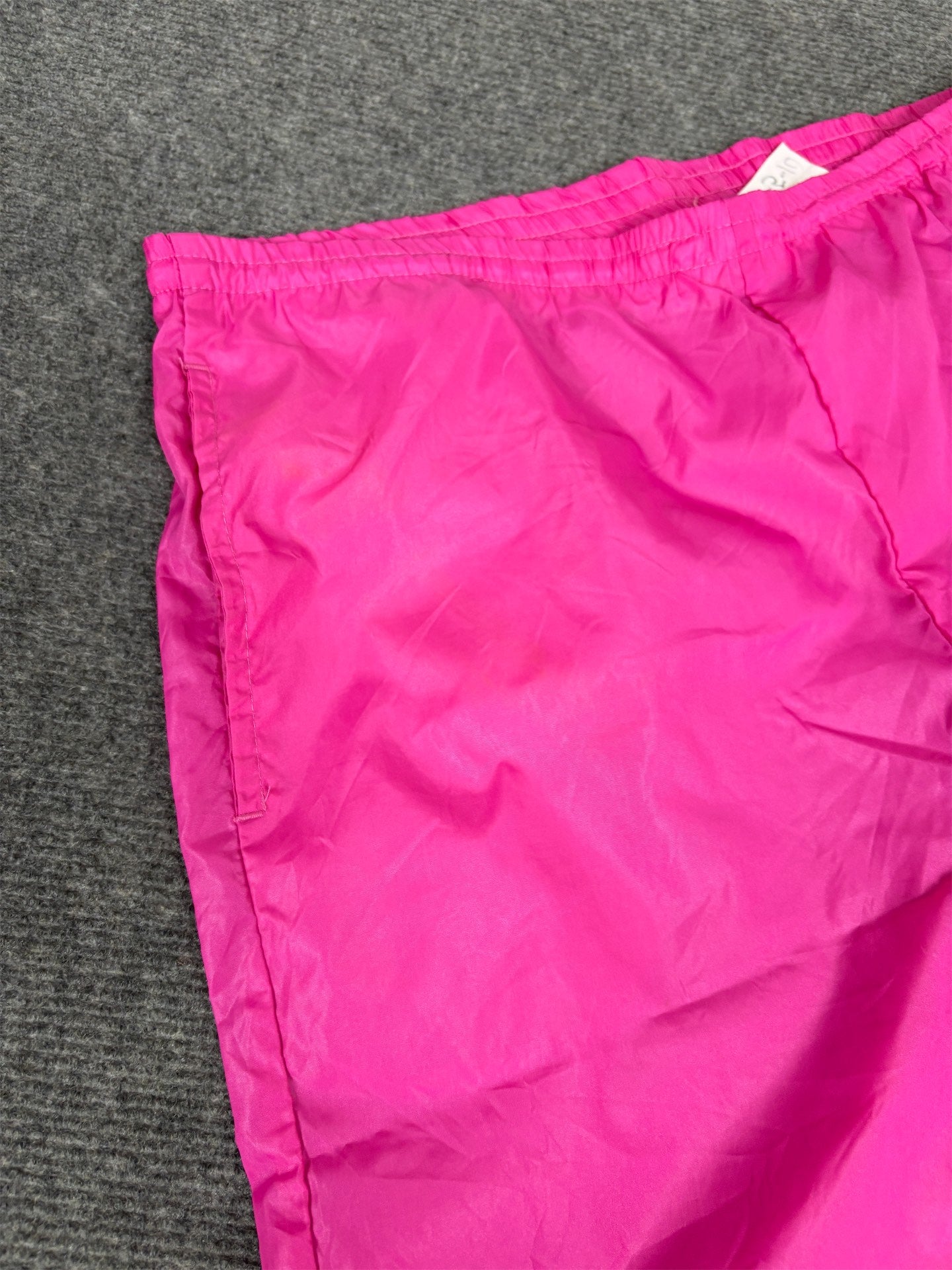Vintage 80s Nike Track Pants Womens M Pink Nylon Windbreakers Rare Blue Tag