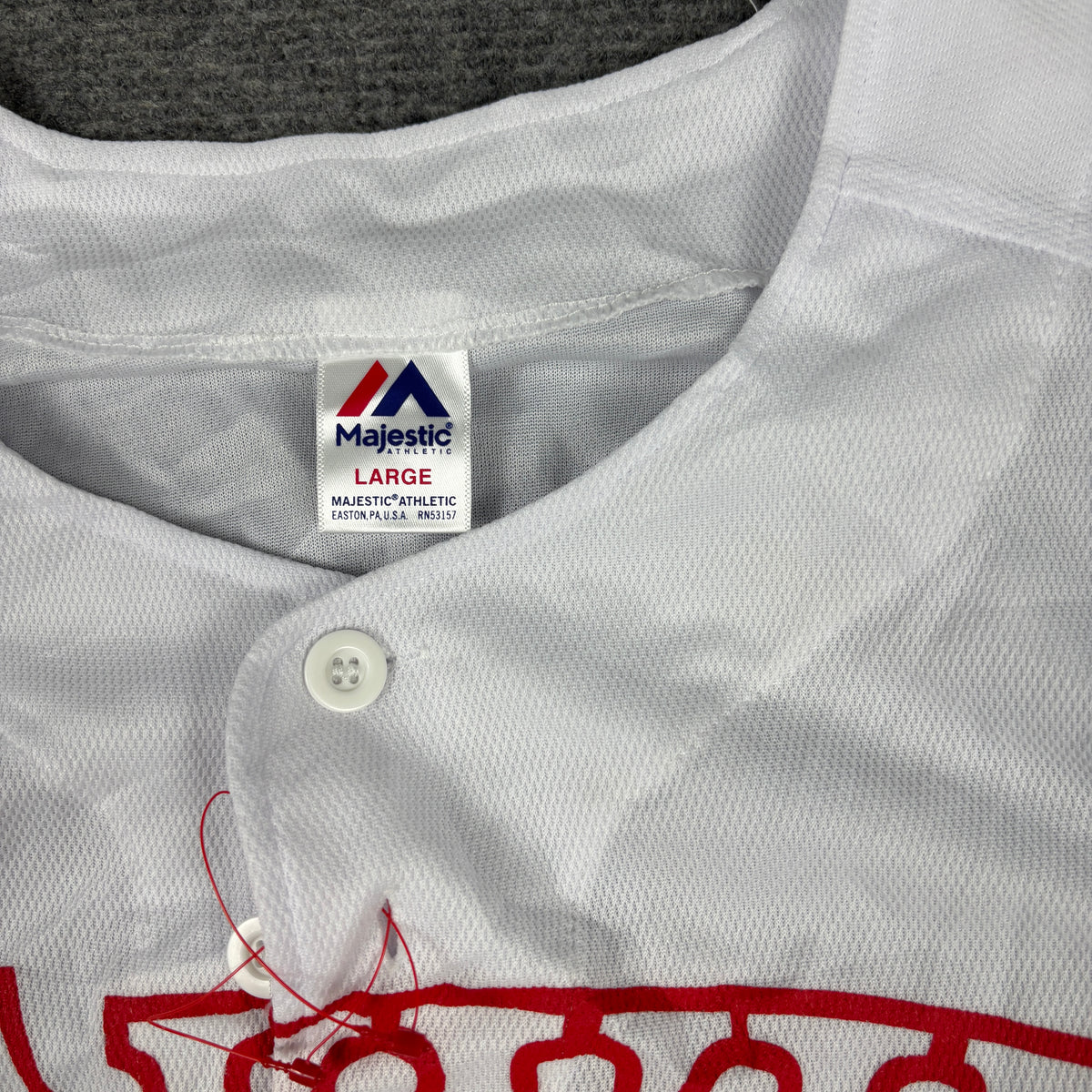 Majestic Softbank Hawks Japanese Baseball Jersey Men's Large White Red