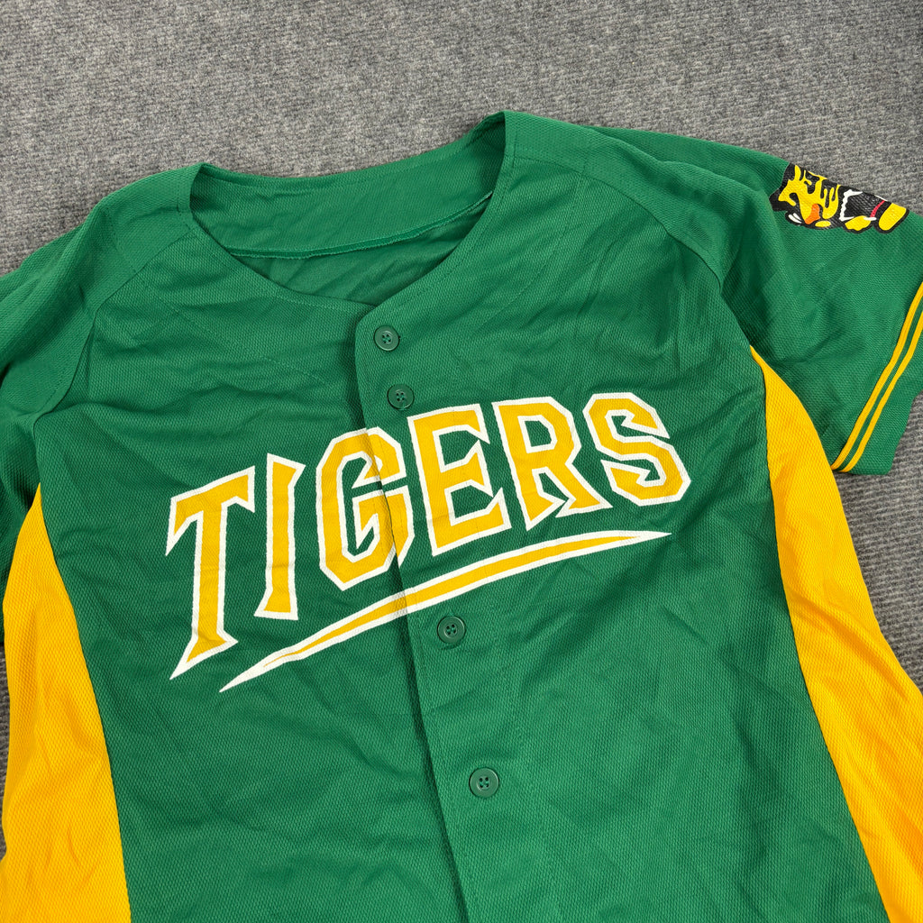 Hanshin Tigers Osaka Japanese Baseball Jersey Men's Small Green Yellow