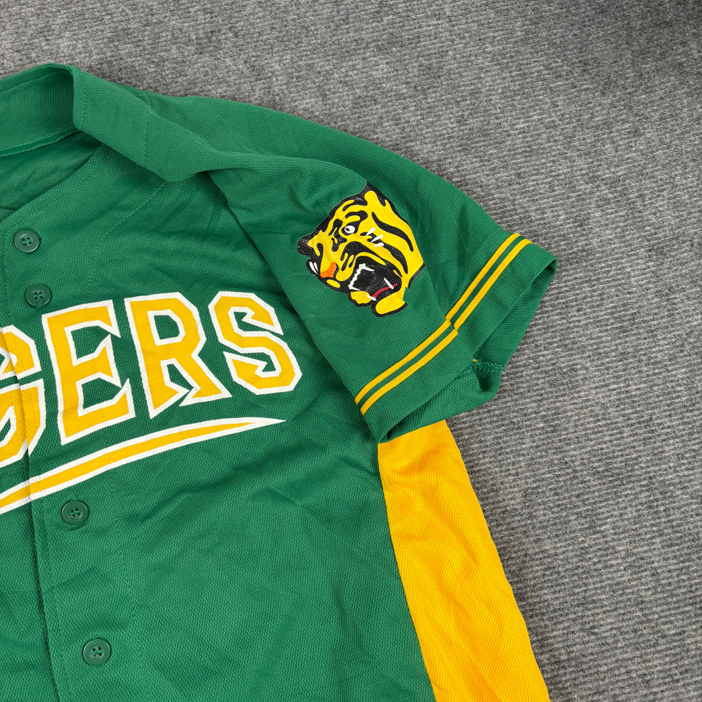 Hanshin Tigers Osaka Japanese Baseball Jersey Men's Small Green Yellow