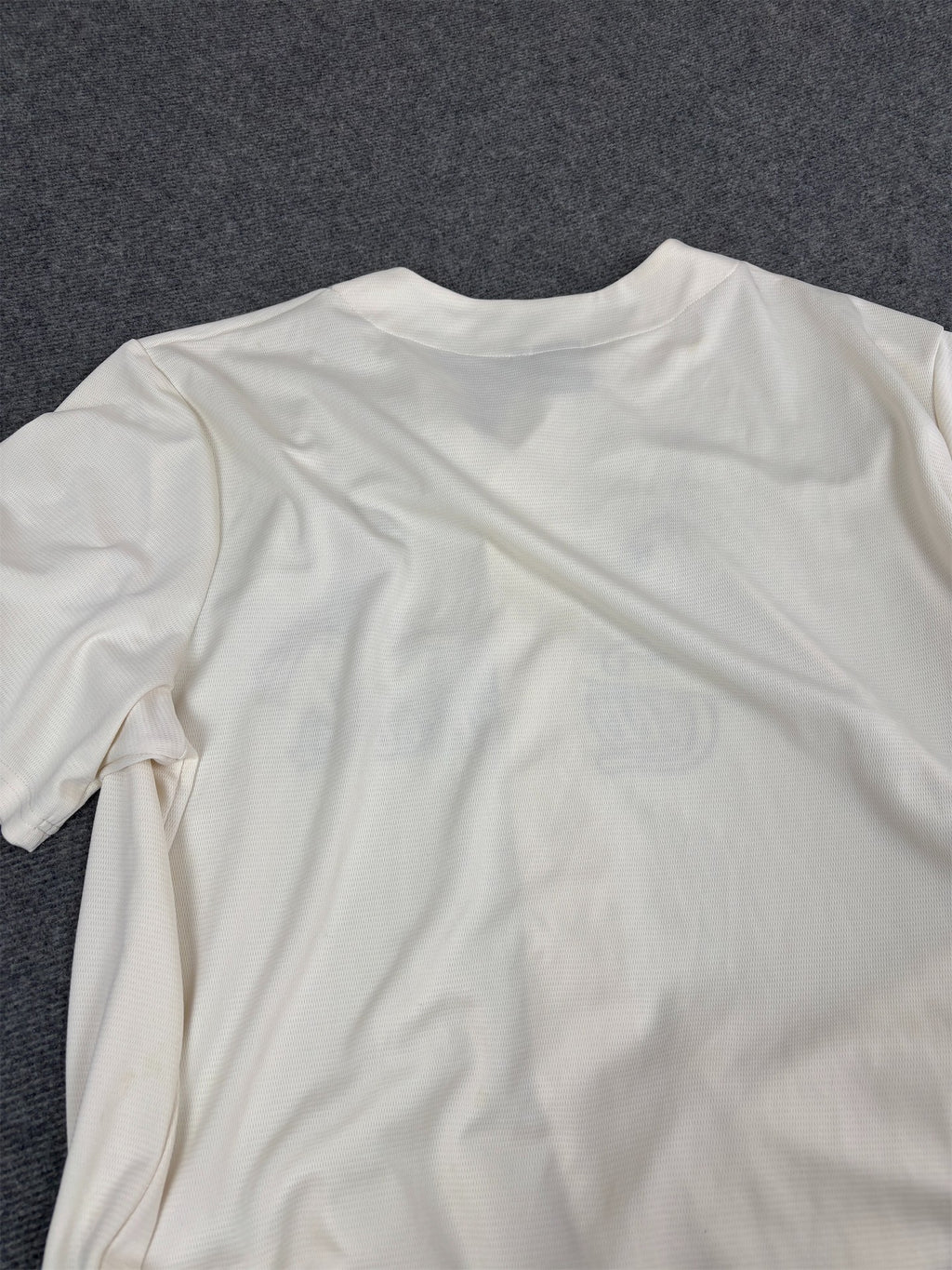 Classic Majestic Cardinals Baseball Jersey Men's XXL Cream Embroidered Logo Mesh Button Down