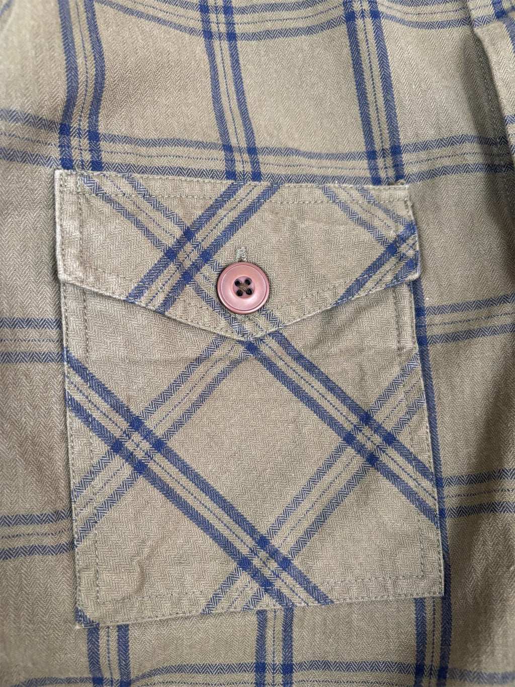 Men's Barbour Jacket Size L Green Check Pattern Lightweight  Button Down