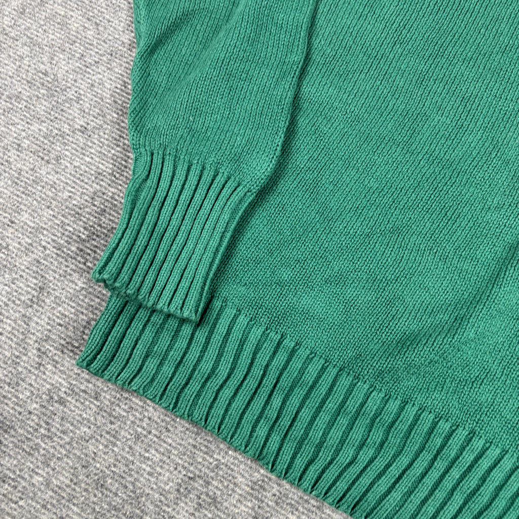 Vintage 90s Polo Ralph Lauren Knit Jumper Men's XL Green Red Small Pony Golf Core
