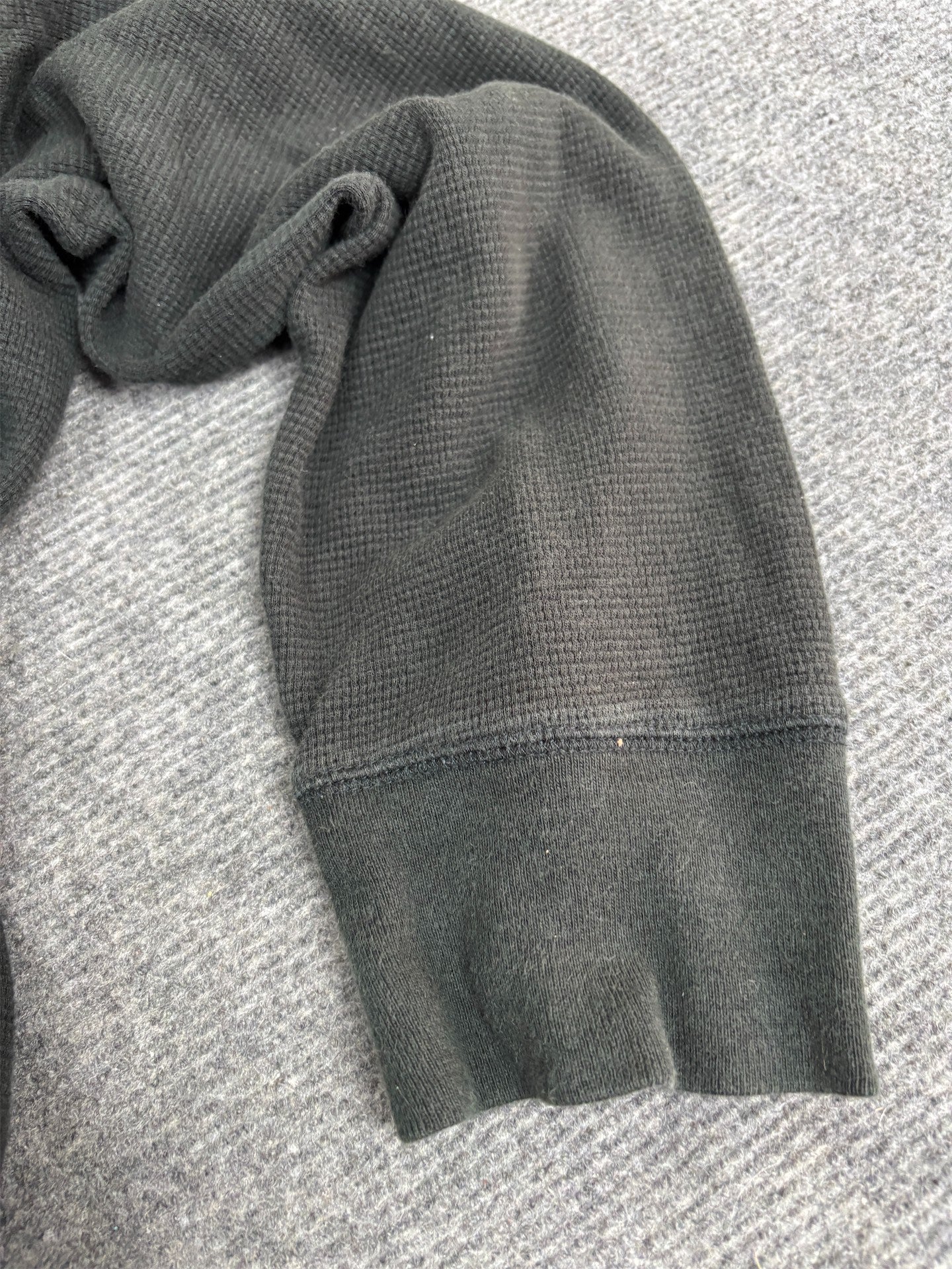 Y2K Polo Ralph Lauren Jumper Men's XL Black Red Pony Waffle Knit Long Sleeve V-Neck