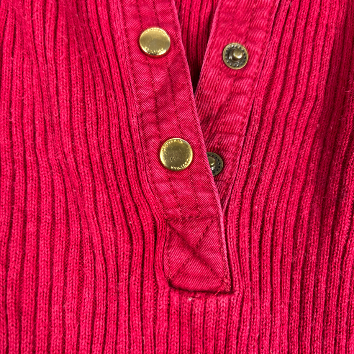 Lauren Ralph Lauren Ribbed Top Women's Large Red y2k Style T-shirt