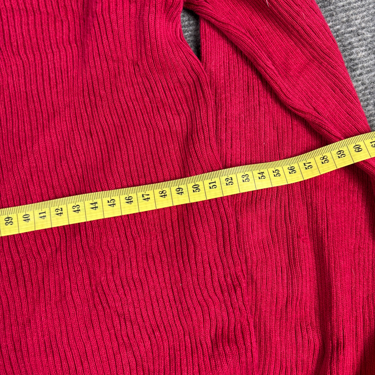 Lauren Ralph Lauren Ribbed Top Women's Large Red y2k Style T-shirt