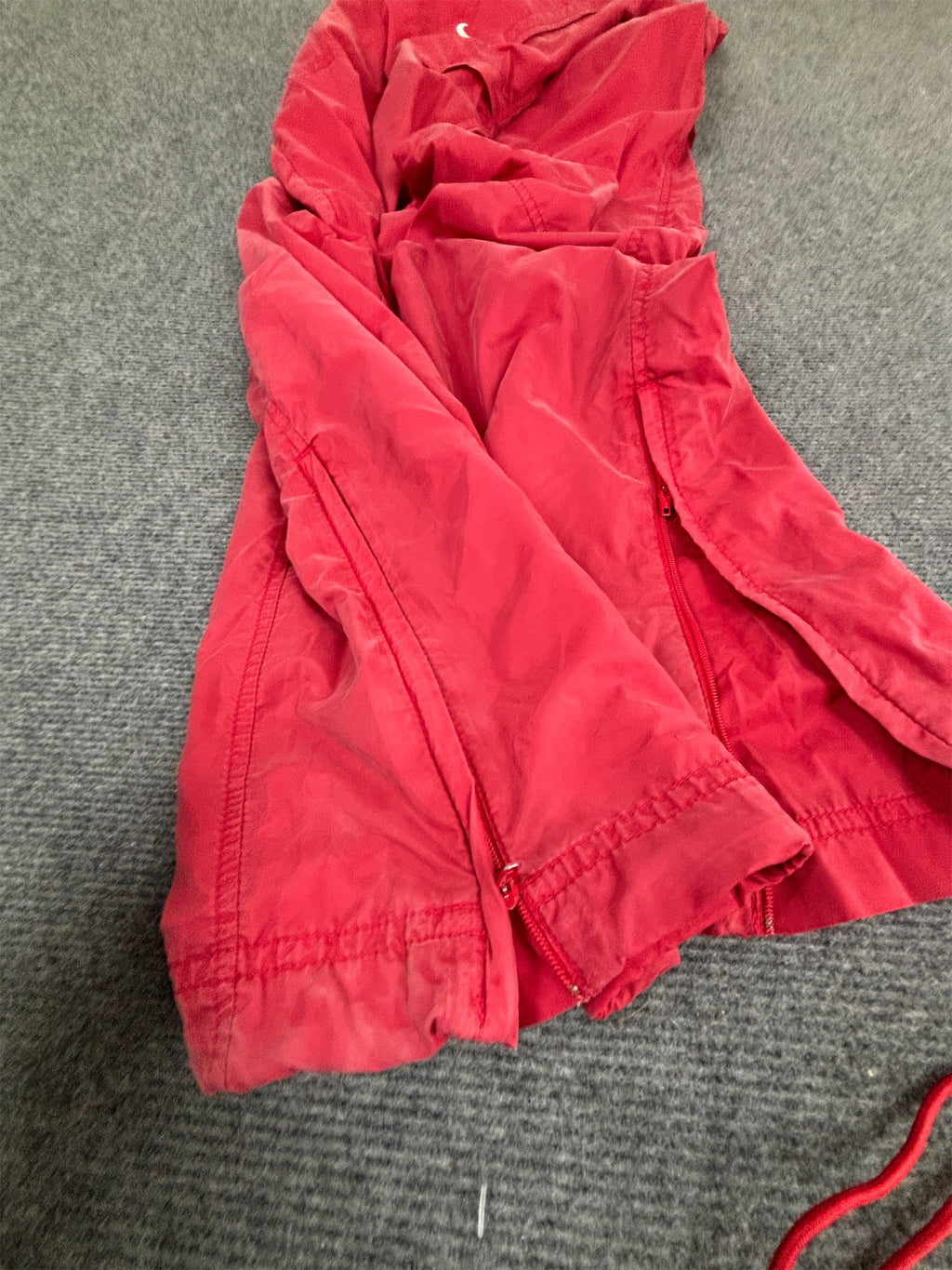 Vintage Y2K Nike Track Pants Men's M Red White Swoosh Stitching Detail Baggy Joggers