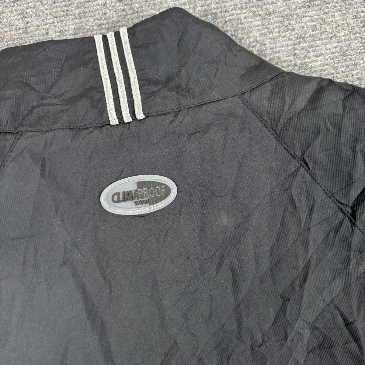 Vintage y2k Adidas Climacool Jacket Men's Large Black Grey 1/4 Zip Gilet Golf Core