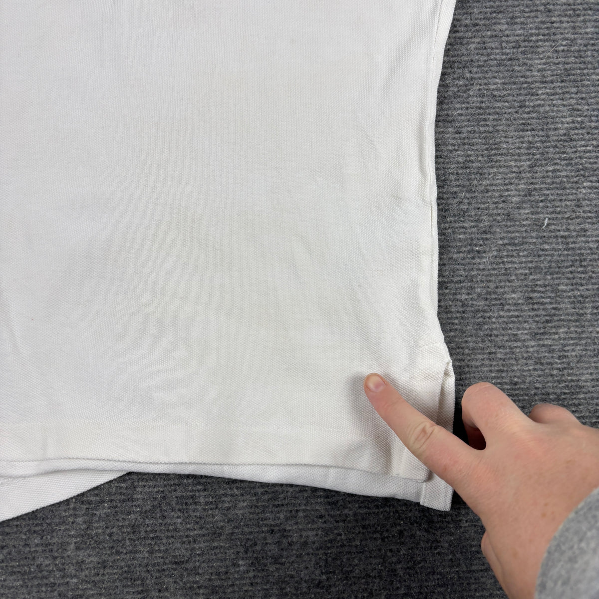 Vintage 90s Polo Ralph Lauren Polo Shirt Men's Large White Navy Small Pony Golf Core Preppy