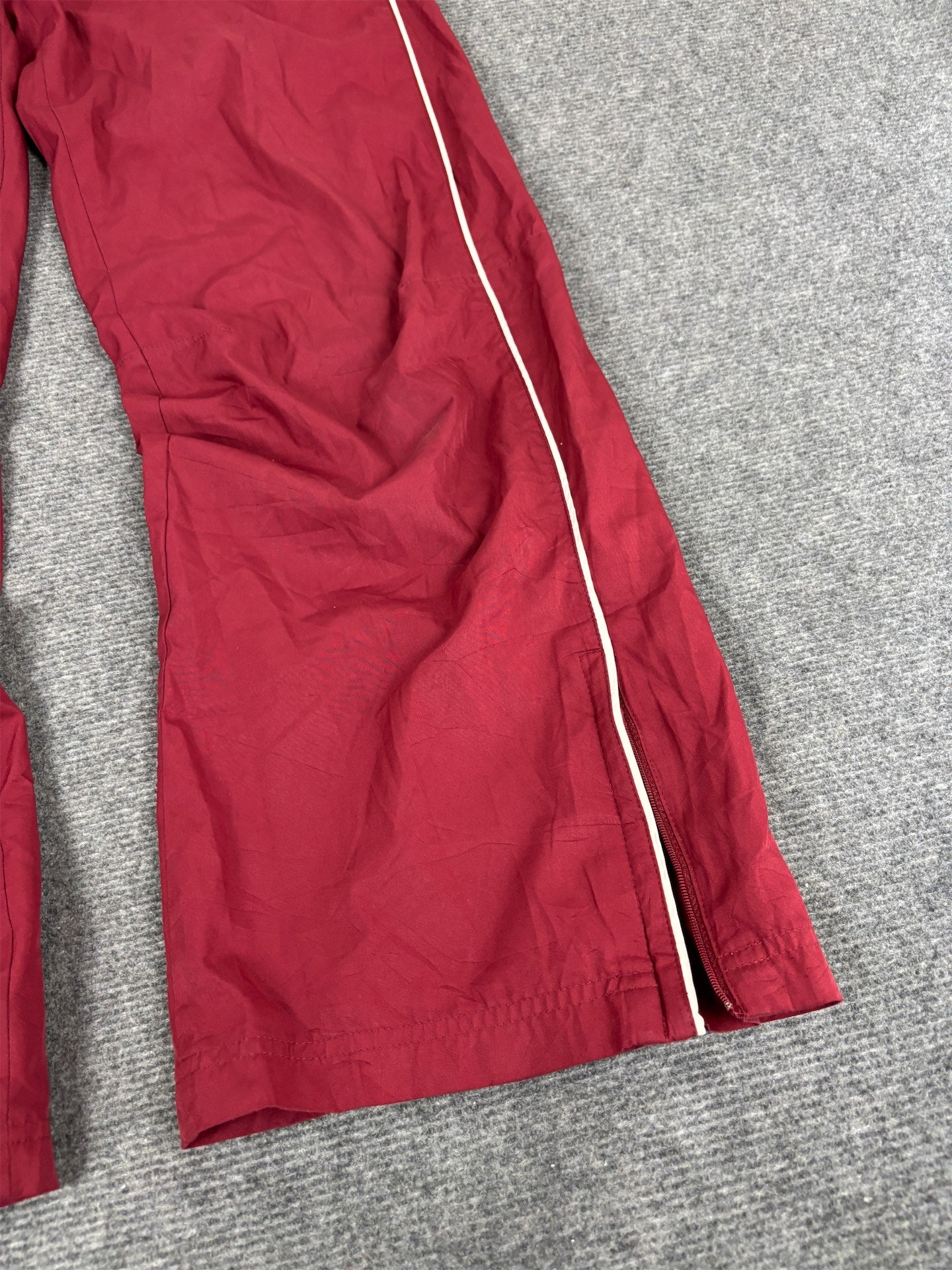 Vintage Y2K Nike Track Pants Women's S Red White Piping Swoosh Joggers Bottoms