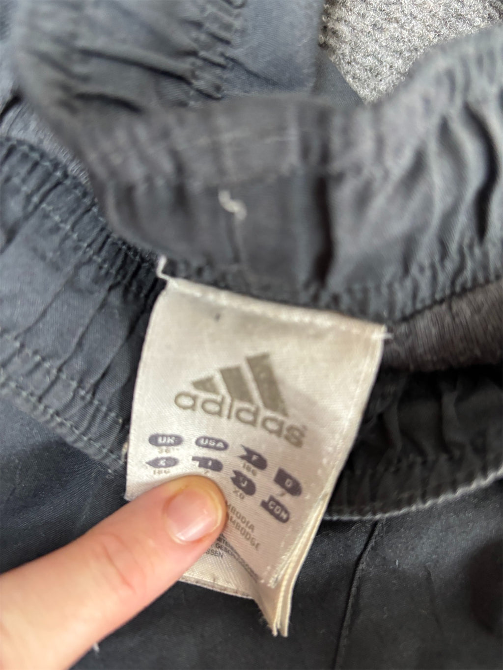 Vintage Y2K Adidas Track Pants Men's XL Black Orange Logo 3 Stripe Joggers Wide Leg