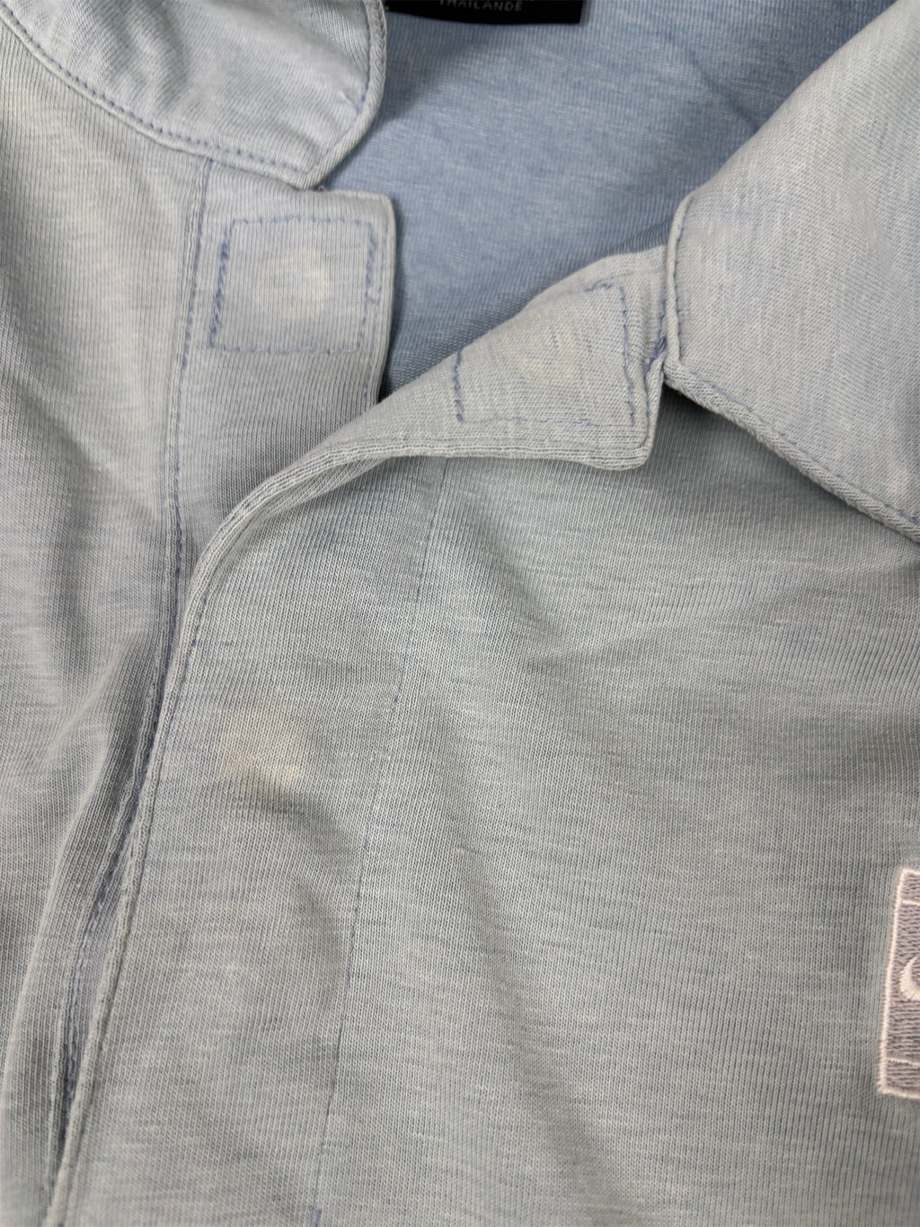 Vintage Y2K Nike Court Polo Men's M Blue Grey Purple Silver Logo Tennis Shirt Collared