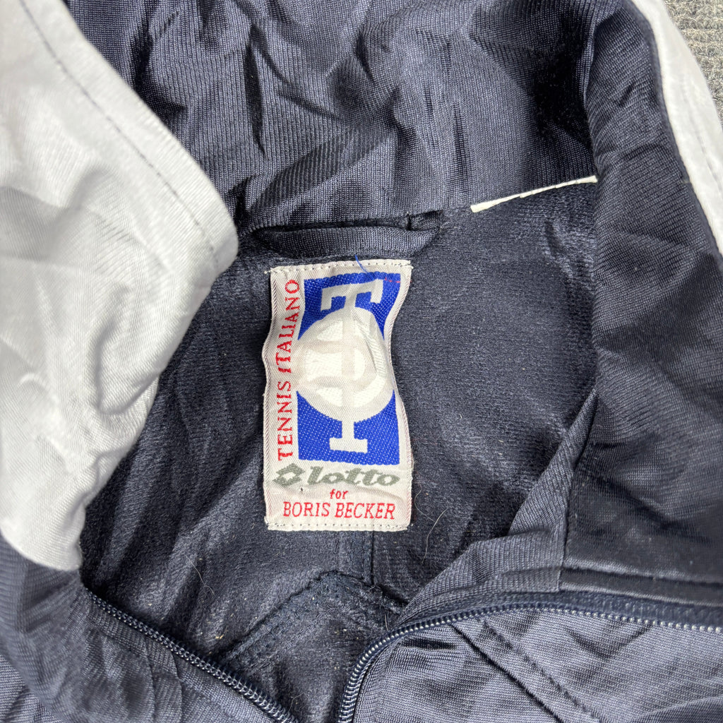 Vintage 90s Lotto Boris Becker Tennis Jacket Men's Medium Retro Sportswear