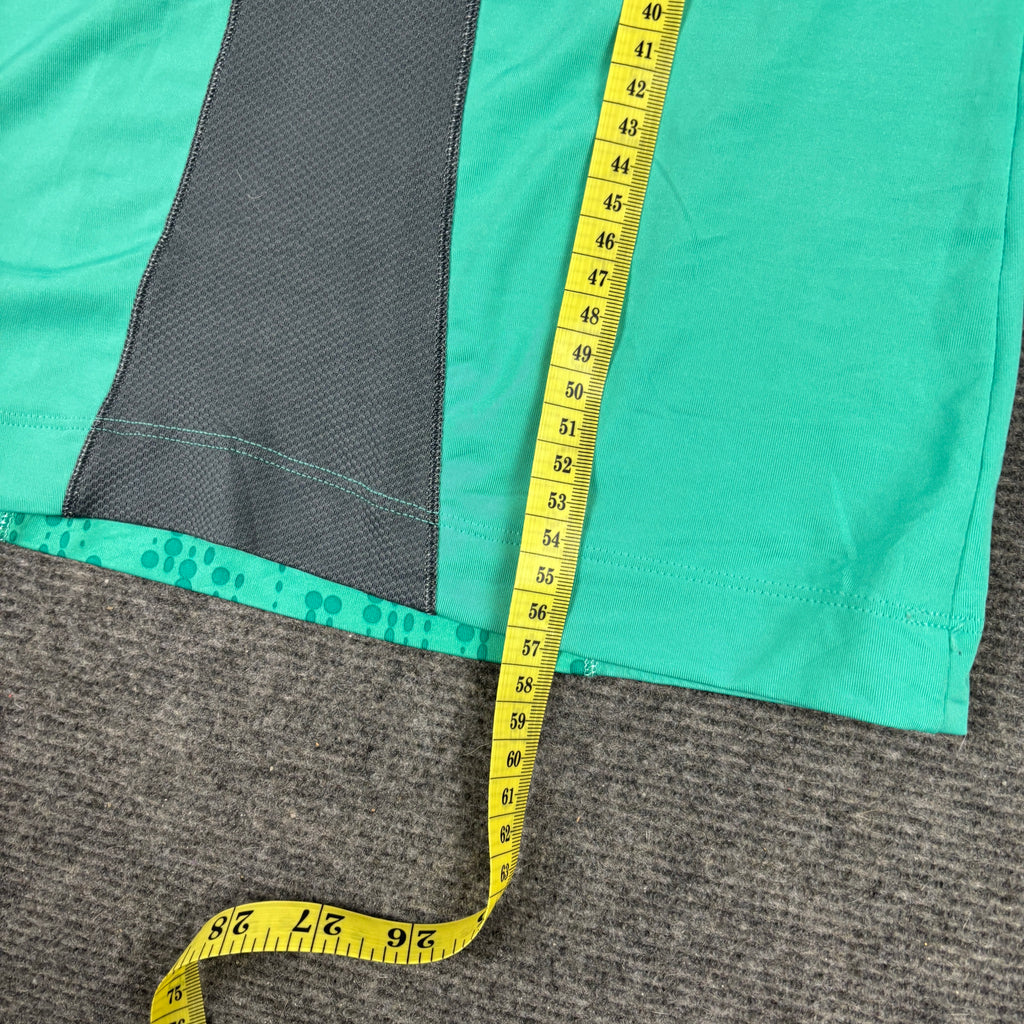 Puma Racerback Top Women's XS Small Green Grey y2k style Activewear w Crop Top