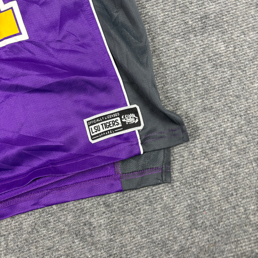 LSU Tigers Football Jersey Men's Medium Purple Yellow Sportwear