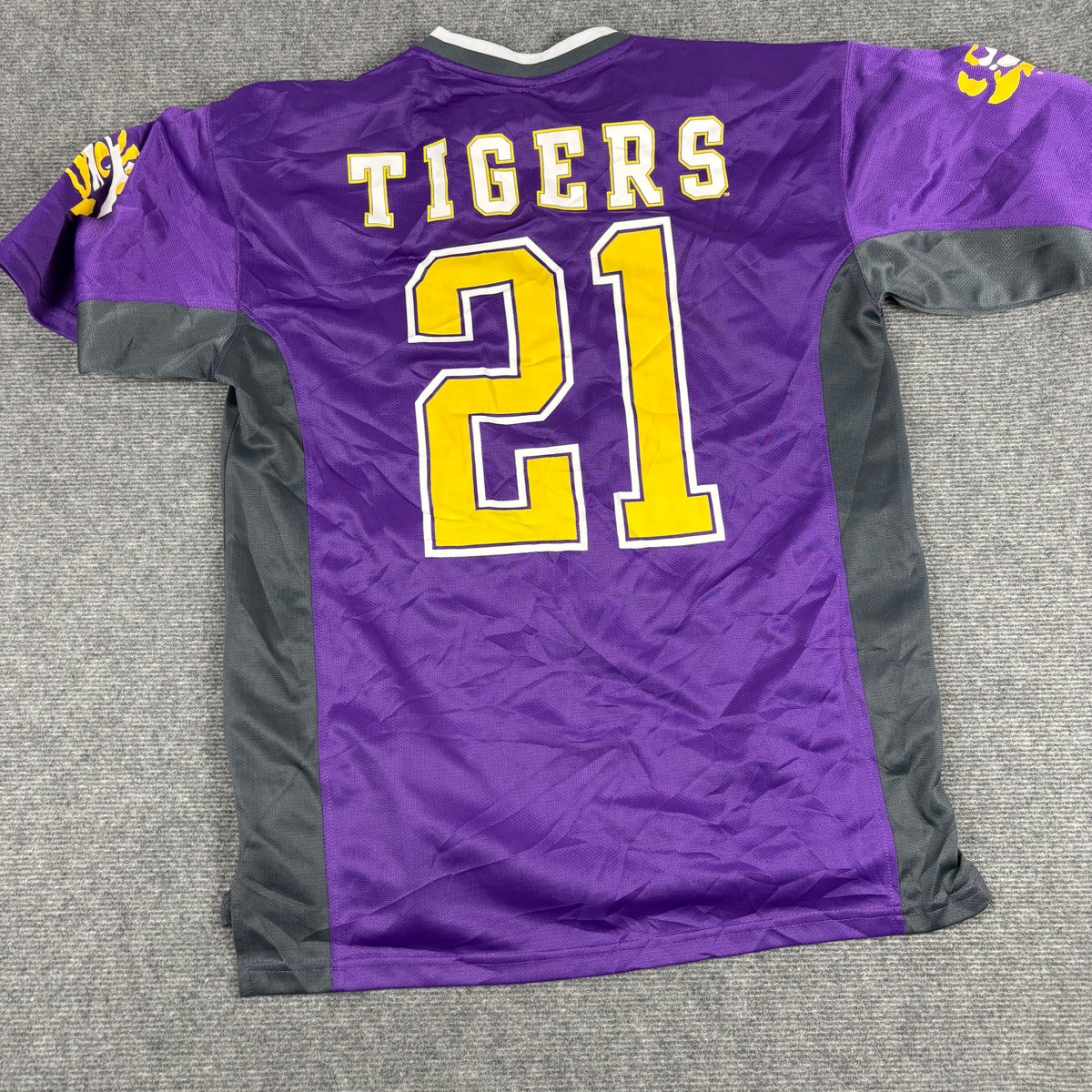 LSU Tigers Football Jersey Men's Medium Purple Yellow Sportwear