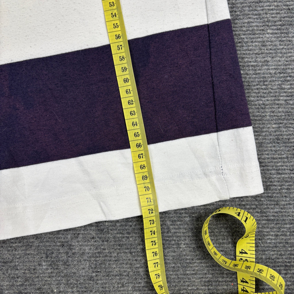 Vintage 90s Cotton Traders Auckland Rugby Union Shirt Men's Large Blue White Rare Rugby Polo