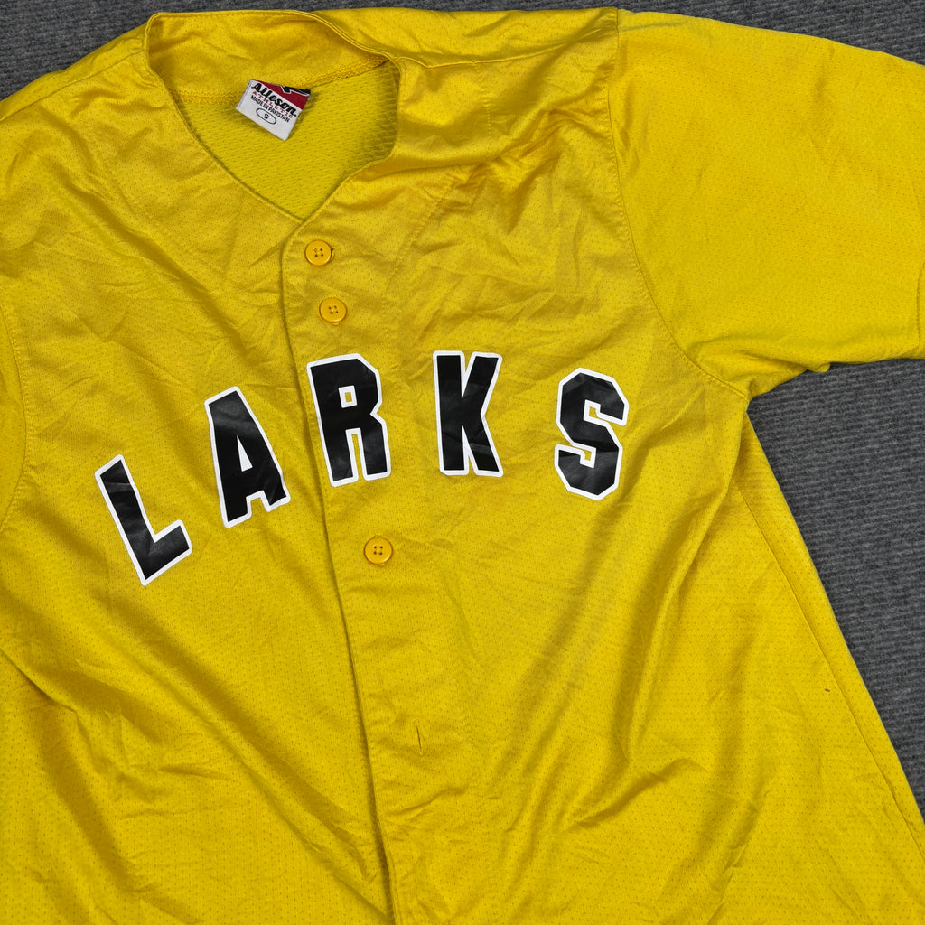 Augusta Larks Little League Baseball Jersey Men's Small Yellow Black Sportwear