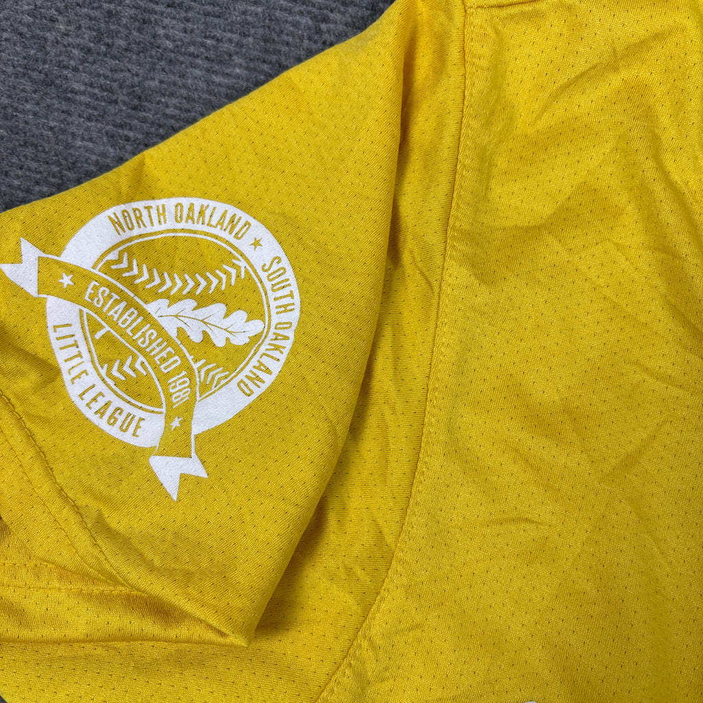 Augusta Larks Little League Baseball Jersey Men's Small Yellow Black Sportwear