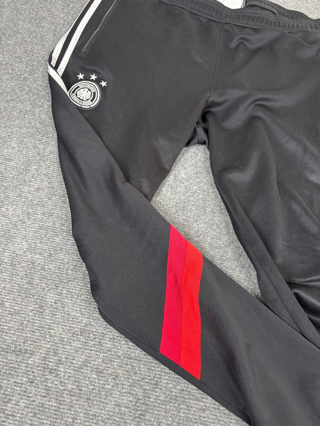 Modern  Adidas Track Pants Men's XL Black Germany Football Joggers Bottoms Tapered