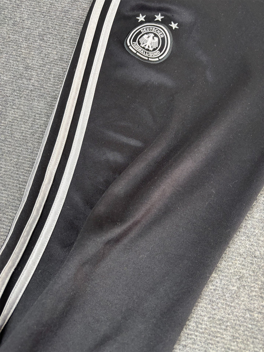 Modern  Adidas Track Pants Men's XL Black Germany Football Joggers Bottoms Tapered