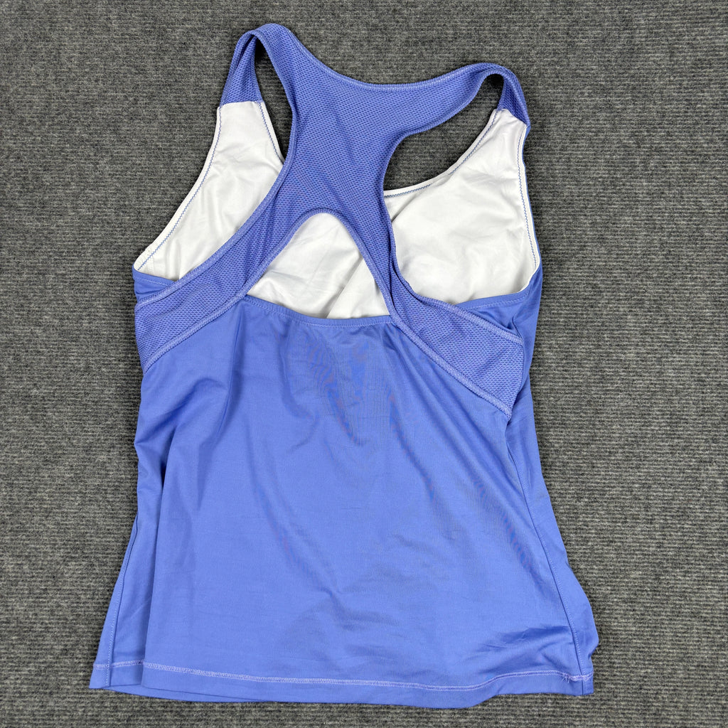 Reebok Racerback Top Women's XS Small Blue Petite Activewear Tank Top