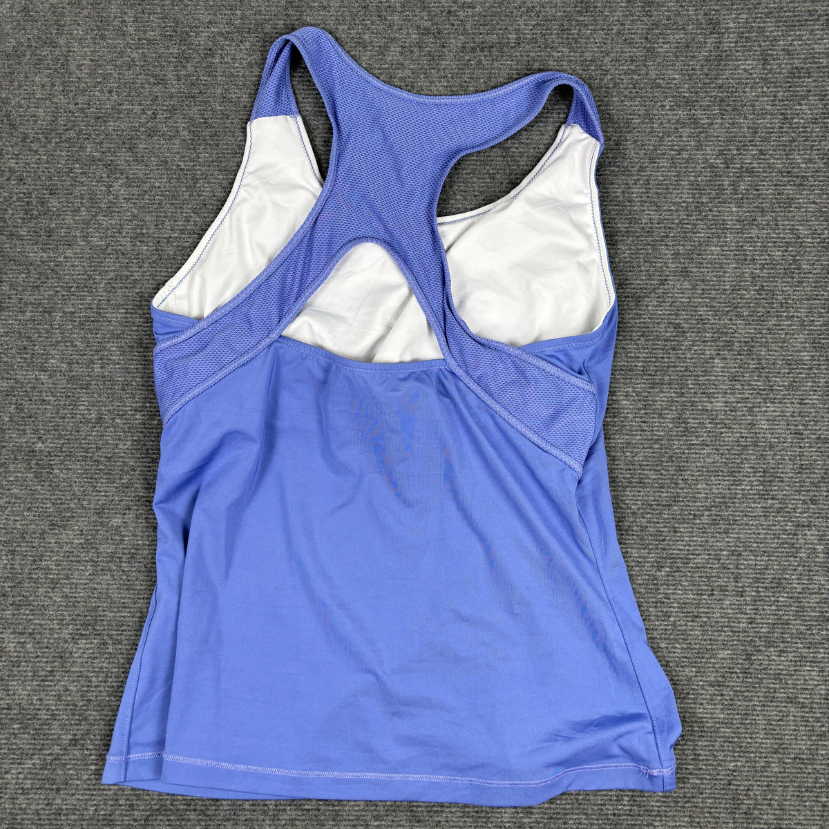 Reebok Racerback Top Women's XS Small Blue Petite Activewear Tank Top