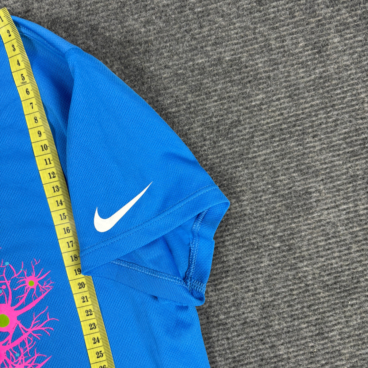 Nike Dri-FIT Running T-shirt Women's Small Blue Marathon Top Petite Activewear