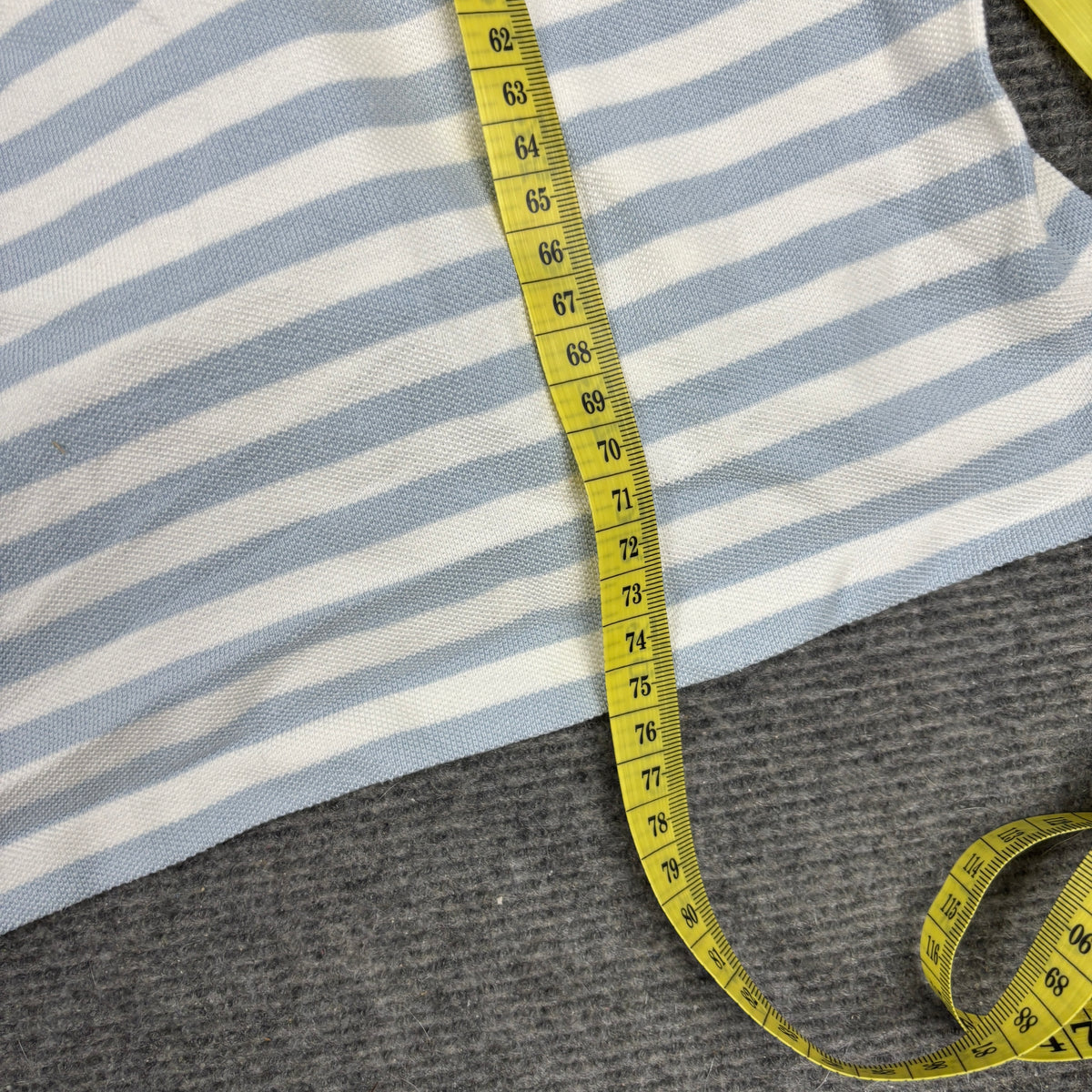 Vintage 90s Polo Ralph Lauren Polo Shirt Men's Medium Striped Small Pony Golf Core