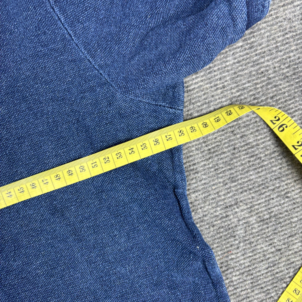 Polo Ralph Lauren Polo Shirt Men's XL Blue Denim Textured T-shirt Golf Core