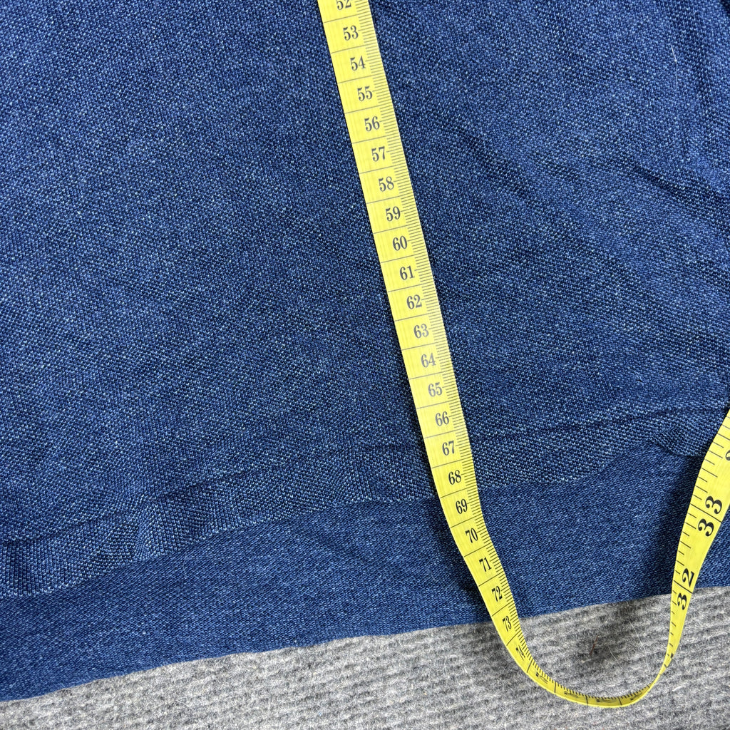 Polo Ralph Lauren Polo Shirt Men's XL Blue Denim Textured T-shirt Golf Core