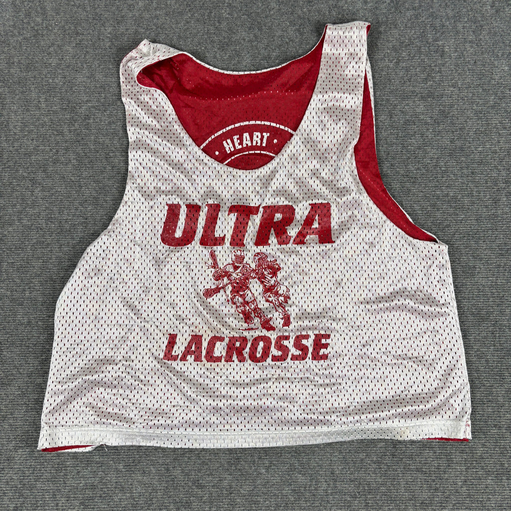 Lacrosse Boxy Mesh Reversible Jersey Women's Large Red White Top