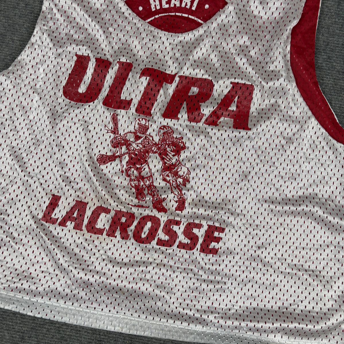 Lacrosse Boxy Mesh Reversible Jersey Women's Large Red White Top