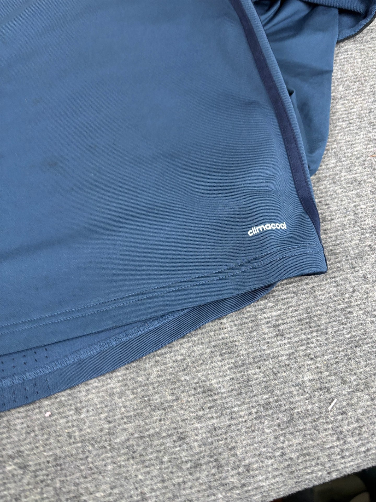 Adidas Manchester United Jersey Men's L Blue 2016 Long Sleeve Tee Mock Neck