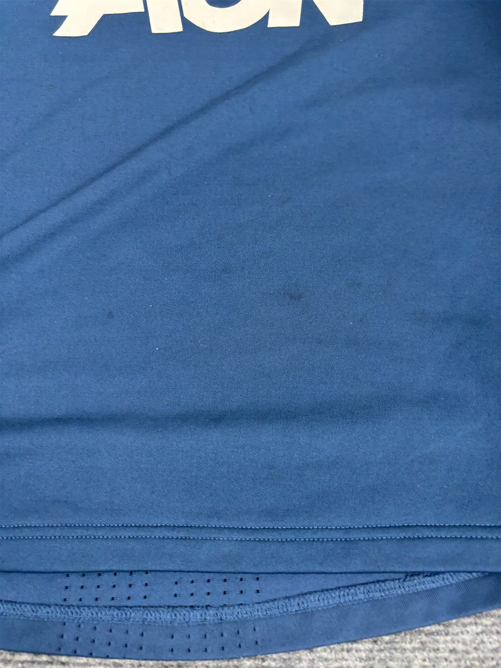 Adidas Manchester United Jersey Men's L Blue 2016 Long Sleeve Tee Mock Neck