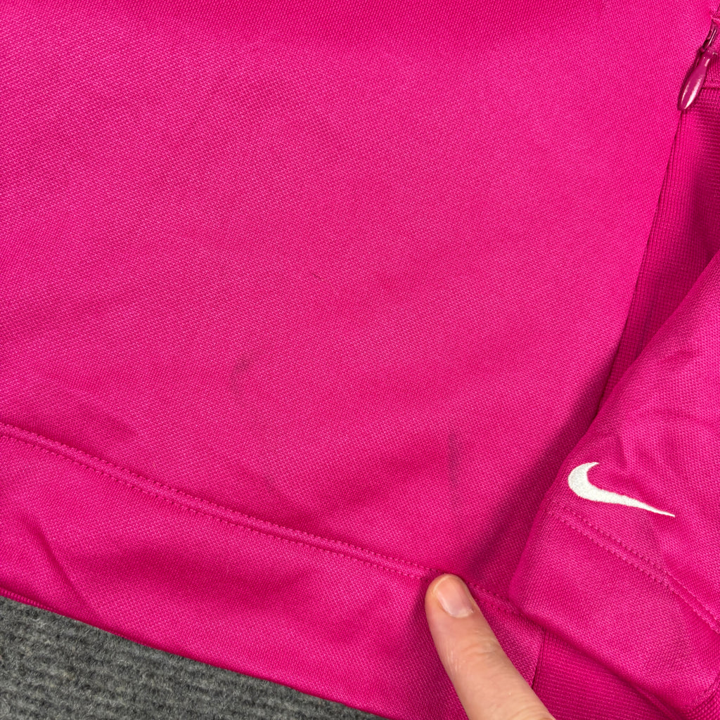 Nike Golf 1/4 Zip Jumper Women's Small Pink Activewear Golf Core