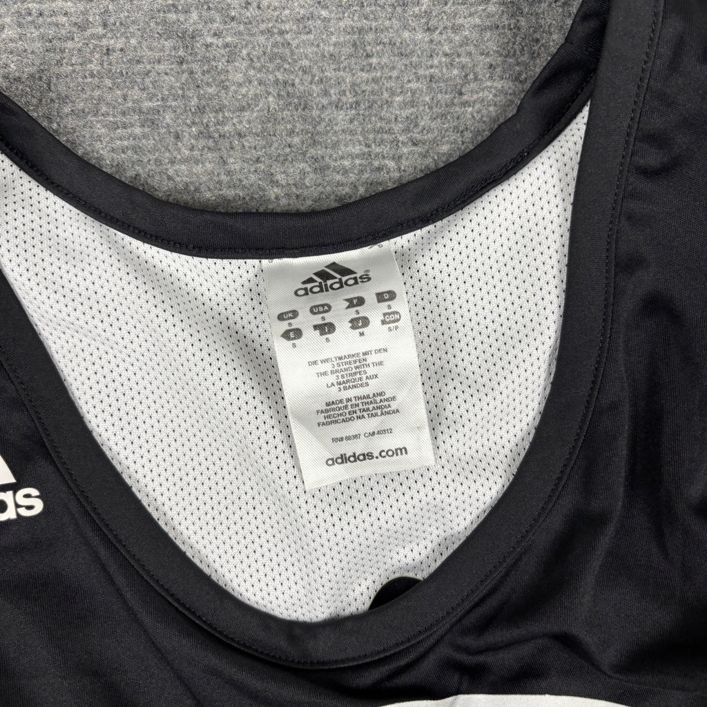 Adidas Climalite y2k Reversible Basketball Jersey Men's Small Black White Hoop Farm Graphic