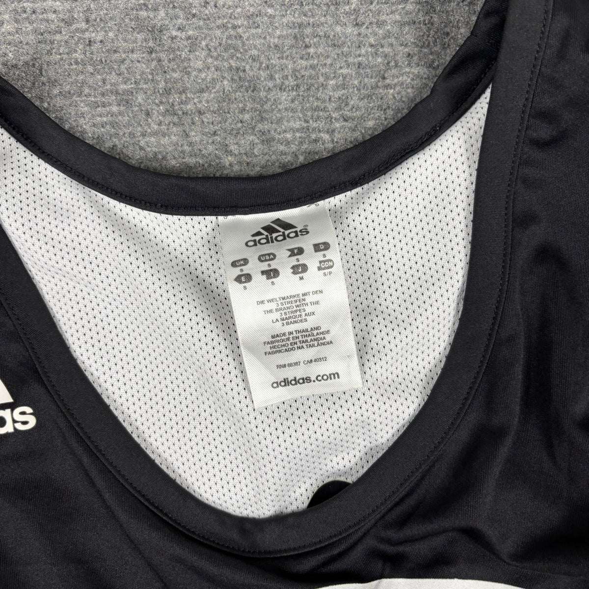 Adidas Climalite y2k Reversible Basketball Jersey Men's Small Black White Hoop Farm Graphic