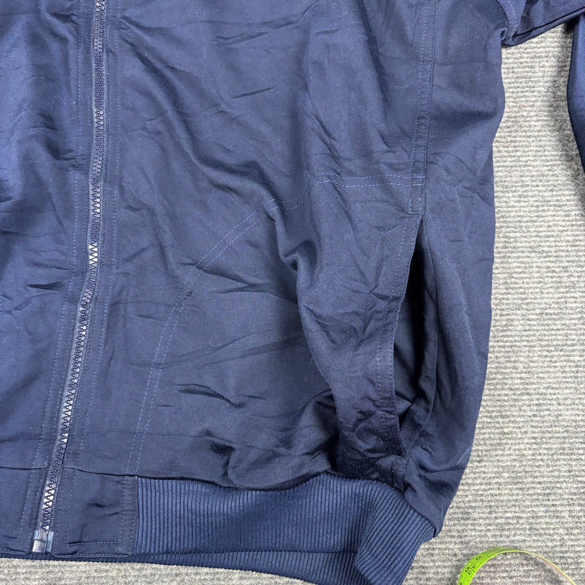 Vintage 90s Nike Satin Jacket Men's Large Navy Gold Big Swoosh