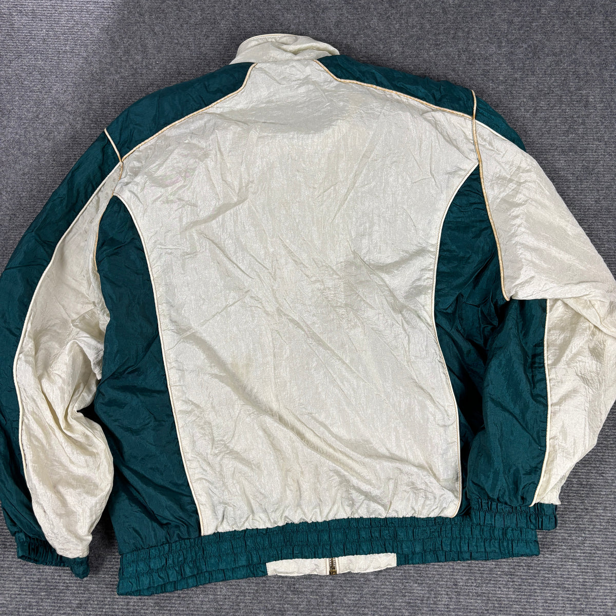 Vintage Active Frontier Belting Windbreaker Jacket Women's Large Green Full Zip