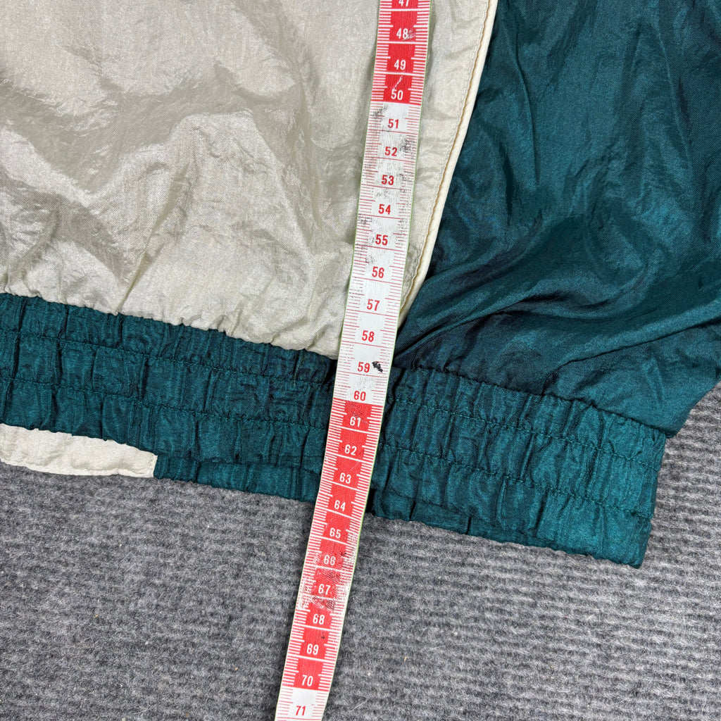 Vintage Active Frontier Belting Windbreaker Jacket Women's Large Green Full Zip
